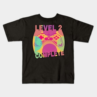 Level 2 Complete love gamer Kids T-Shirt